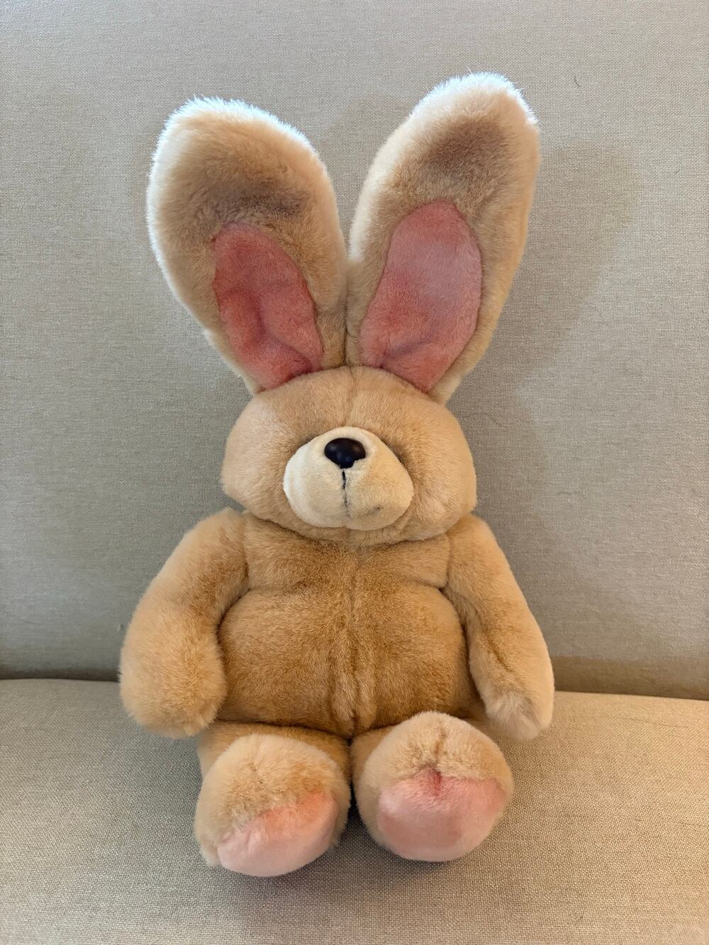 Andrew Brownsword Vintage Bunny Plush Beige Stuffed Animal Lovey Plushie